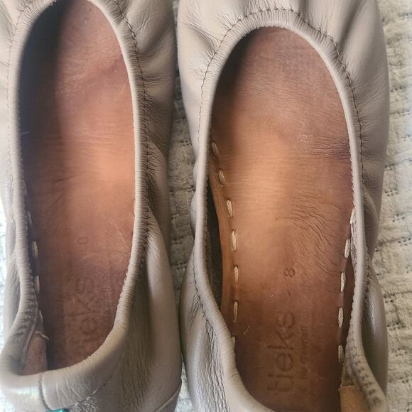 Tieks Ballerina Brown Beige Flats Womans Size 8 - Picture 5 of 8